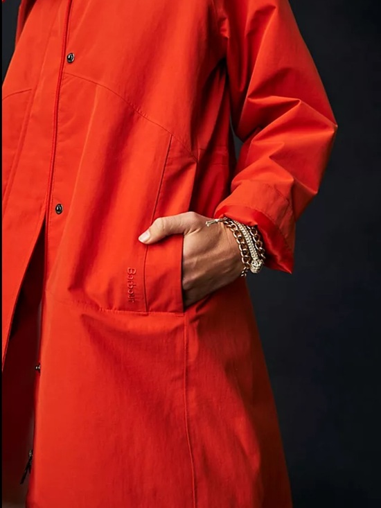 Eddie Bauer Jackets & Blazers - Eddie Bauer Bright Orange/Red Lightweight Rain Coat